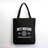 Nct Nation Incheon Osaka Tokyo white zipper tote bag