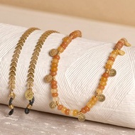 澳洲Sunny Cords 女神遺落的黃玉 CLARA 帽鍊|眼鏡鍊|口罩鍊