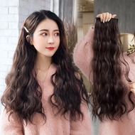 Set of 3 high-quality wavy clip-in women's wigs to thicken hair 45, 55cm long