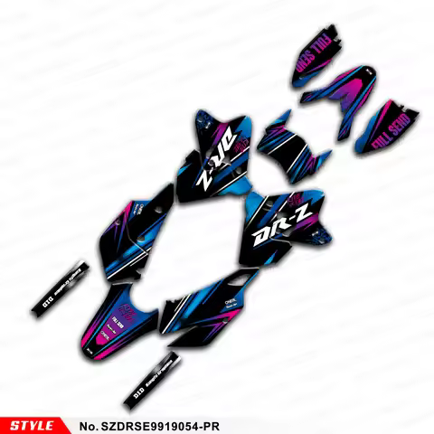 JY RACING Vinyl Sticker Skin Graphics for SUZUKI DRZ400 SM DR-Z400SM DR-Z400E ENDURO 1999-2024, Styl