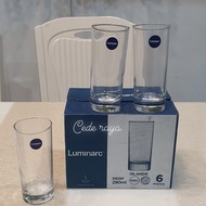 LUMINARC 1 box contains 6 high ball juice glasses Island 290Luminarc ML / 29 cl
