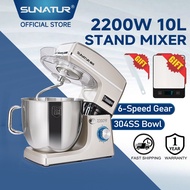 SUNATUR Heavy Duty Stand Mixer Commercial Dough Kneading Machine Multipurpose Large Capacity Baking 