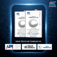 FK Fukuoka 10W40 Pro V3000S SN Plus x2 Pakej Super Jimat untuk Enjin Kereta Automotif Minyak Sinteti