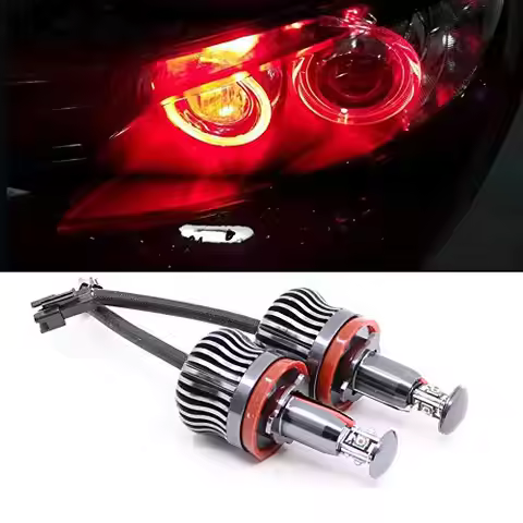 A1 H8 20W RED LED Angel Eyes Headlight Halo Ring Marker FOR BMW E60 E90 E92 E93 E82 E87 E70 X5 E71 X