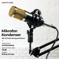 TaffSTUDIO XLR Condenser Microphone with Holder - BM-800