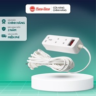 Ổ cắm kéo dài 2m Rạng Đông - Model: OC05 3C/2M/10A