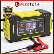 BuzzTech 12V 6A Car Battery Charger Pengecas Bateri Kereta Motorsikal Restore Motorcycle Charge Puls