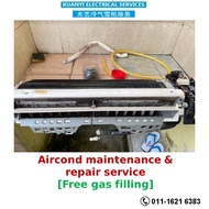 Aircond maintenance &amp; repair service [Free gas filling] 1.0HP/1.5HP/2.0HP/2.5HP/3.0HP