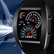 [New Products] Racing Dashboard Electronic Watch Fashion Sports Aviation Electronic Watch Male Femal