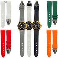 TALI 23 mm Curved End Rubber Strap Soft Silicone Diver Strap Watch 8006.23