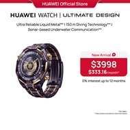 HUAWEI WATCH ULTIMATE DESIGN Smartwatch | Ultra Reliable Liquid Metal | 150-Meter Diving Technology