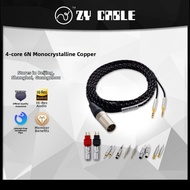 Replacement Headphone Cable for HD650 DT1990Pro T1 II