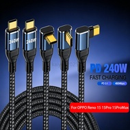 Gold Plated PD 240W USB Type C To C Fast charge Cable for OPPO Reno 15 15F 15Pro 15ProMax Samsung ty