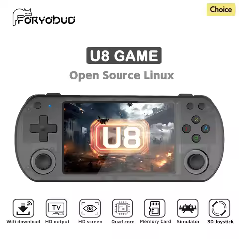 U8 retro video game console Linux system IPS screen 4.0-inch handheld portable pocket video game pla