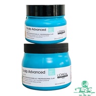 Clay mask to reduce sebum for hair & excess oil Scalp L'OREAL 2 in 1 Scalp Advanced 500ml [ NL ] - N