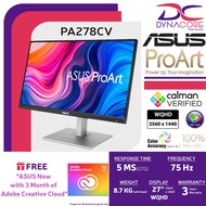 DYNACORE - ASUS PA278CV ProArt Display 27" 1440P 65W 16:9 Adaptive-Sync QHD IPS Monitor