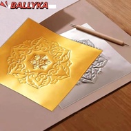 BALLYKA Engraving Drawing paper, Gold Foil 70 micron Thick Aluminum Foil Art Paper, making Handmade 