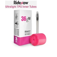 RIDENOW 36gram Ultra-Light 700c 45mm TPU inner tube & TPU tube Patch kit