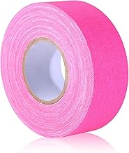 Neon Pink Gaffer Tape, Fluorescent Pink Spike Tape UV Blacklight Reactive Spike Tape for Stage Party