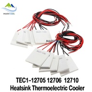 1x TEC1-12705/12706/12710 Heatsink Thermoelectric Cooler Peltier Plate Module 12V 60W