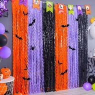 Party Decoration Rain Silk Curtain Tassel Halloween Color Matching Rain Silk Curtain 1 * 2m Party De