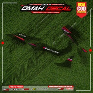 New transparent NMAX striping, latest minimalist racing motif modification, NMAX sticker zk-04