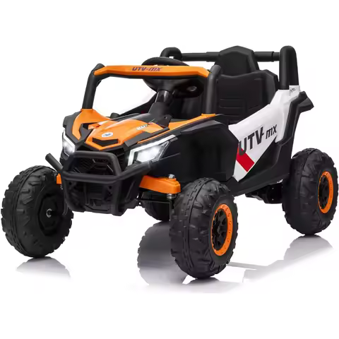 12V Kids Ride On Car,UTV Truck with Remote Control,4WD/2WD Switchable,Electric Vehicle with 4 Spring