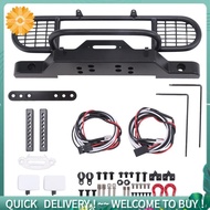 for TRX4 Metal Front Camel Trophy Bumper with Light for 1/10 RC Crawler Car  TRX4 -4
