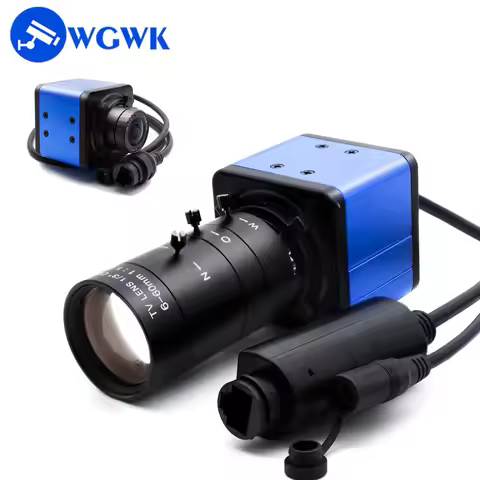 WGWK 3/4/5/8MP Mini IP Camera CS 2.5mm 6-60mm Manual Zoom Lens 48V POE Indoor ONVIF P2P Security Web