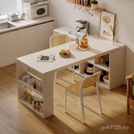 2025 Retractable Dining Table Small Apartment Living Room Bar Household Island Open Dining Table Int