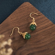 Her Lab Jewelry | Đầy Màu sắc ngọc bích 24K bông tai mạ vàng 2023 thời trang dát Bông tai Canxedon t