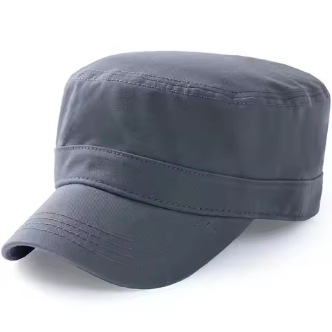 Fitted Flat Cap Male Military Caps Dad Cotton Sun Hat Big Head Man Plus Size Baseball Hats 57cm 58cm