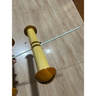 Single wooden flute d27-D35-D45 for flying kites from 1m7 to 2m5