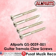 Allparts GS-0039-001 Guitar Tremolo Claw Screws | Nickel (Pack of 4) Gitar Repair Guitar Acc Guitar 