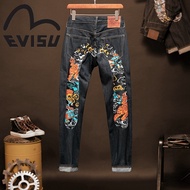 【Reday Stock】Evisu New Fashion Men s Jean Long Pants Trousers Denim Pant