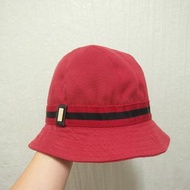 三件7折🎊 Gucci 紳士帽 漁夫帽 老帽 紅 極稀有 義大利製 老品 復古 古著 Vintage