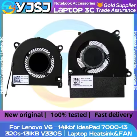 New Original Laptop CPU GPU Cooling Fan For Lenovo 6-14ikbf IdeaPad 7000-13 V330S-13 320s-13IKB｜Lapt
