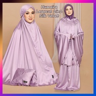 Arbifa | Mukena Laser cut 2 in 1 Pouch Traveling Premium Dewasa Silk Velvet Sutra Adem Lembut Jumbo