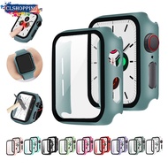 Glass+Case For Apple Watch Series 6 5 4321 SE 44mm 40mm Accessories on Smartwatch iWatch 42mm 38mm Bumper Screen Protector+Cover