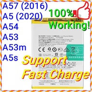 (Support Fast Charge) NEW ORI Long Lasting Stable Battery Oppo A57 2016 A54 A53 A53m A52 A5S A5 2020