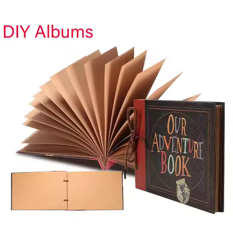 Our Adventure Book Handmade DIY Diary Album Scrapbook Album Travel Souvenir Guestbook Anniversary Ch