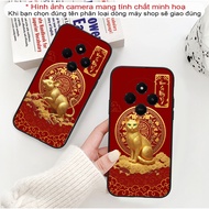 Redmi 14C, Poco C75 flexible case with set of 12 red zodiac animals, everything is as desired and lu