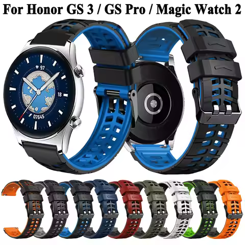 MagicWatch Watchbands 22mm For HONOR Watch GS 3 / GS Pro Silicone Bands Straps For HONOR Magic Watch