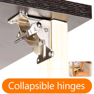 HOHODALINK 1 Pcs Braket Engsel Kaki Meja Siku Lipat / Engsel Siku Kaki Meja Lipat Engsel Lipat Yang