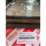 17801-YZZA3 Genuine Toyota Air Filter  – Air Filter / Innova / Hilux / Fortuner / Service