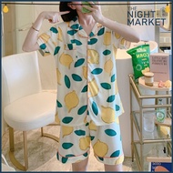 [TEB] Pyjamas Short Sleeve Design and Checkered Baju Tidur Seluar Tidur Wanita Set wear Baju Tidur P