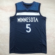 Hot Press Basketball Jersey Timberwolves5No. Edwards EDWARDS Heat Pressed Jersey