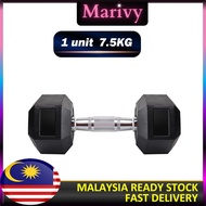 ADSports Commercial Grade 1 Unit 2.5KG/5KG/7.5KG/10KG/12.5KG/15KG/17.5KG/20KG/22.5KG/25KG Hexagon Du