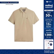 Tommy Hilfiger เสื้อโปโล ผู้ชาย รุ่น MW0MW41616 RBT - สีน้ำตาล ทรง Regular