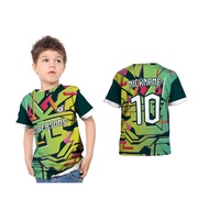 Children's T-shirt Jersey Soccer Volleyball Graffiti Series Art 01,02,03,04 Full Printing Custom Nam